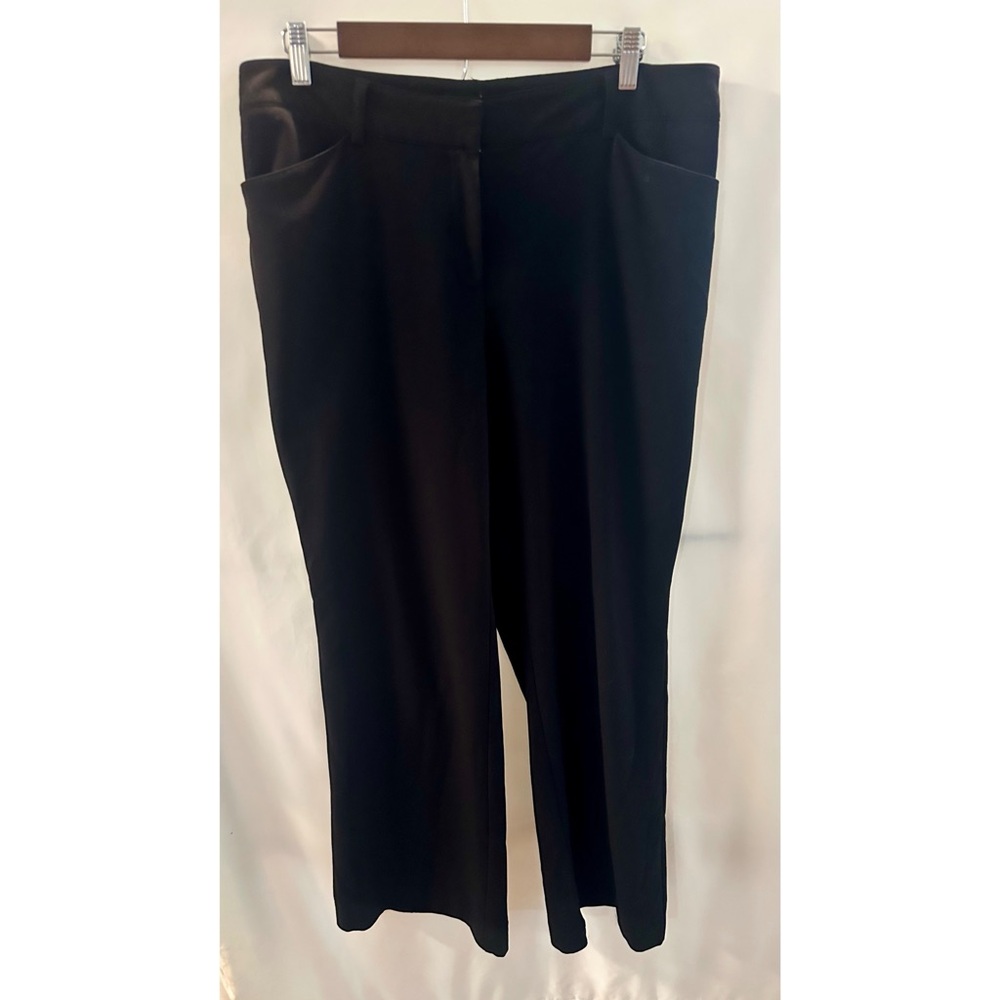 Chico’s Black Wide-Leg Trousers 2.5 14